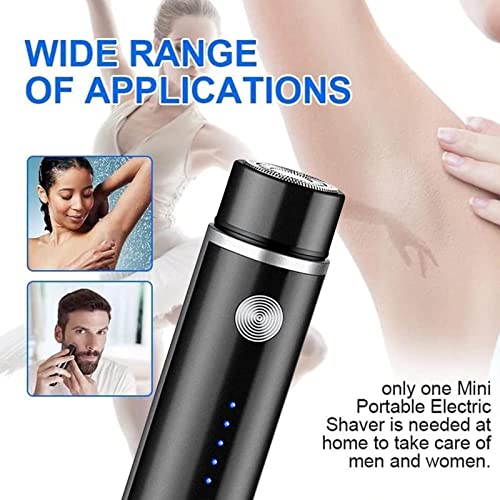 Mini barbeador elétrico | Barbeador elétrico portátil | bolso para homens, barbeador impermeável rec