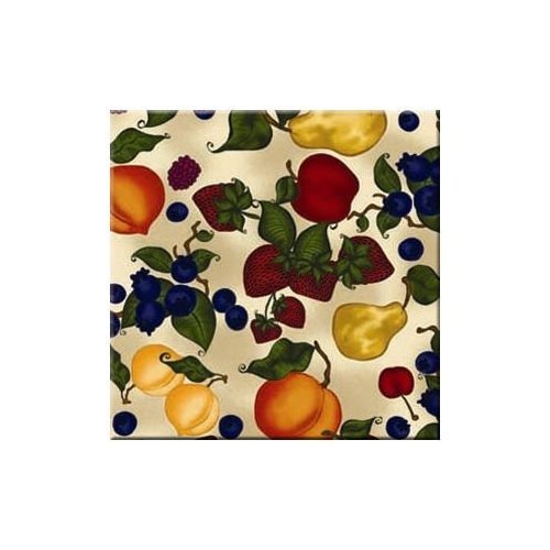 TuftopMcGowan Fruit Collage Trivet, Multicolor