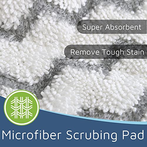 Flammi Steam Scrub Mop Pad Heavy Duty Fit Shark Steam Pocket Mop S3501 S3601 S2901 S2902 S3550 S3801 S3901 Se450 S3601D S3901D For All Hard Floors #TOP3