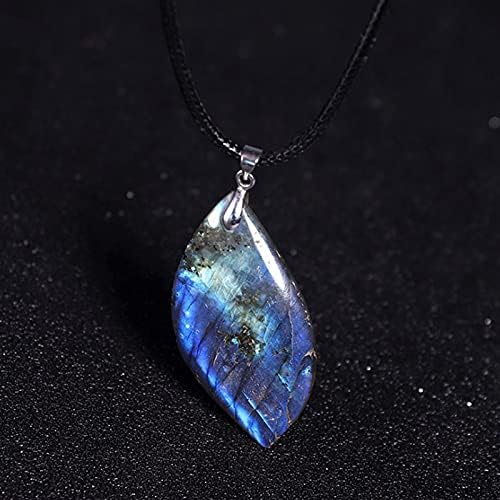 Miniatura 5 de 1 collar curativo de piedra lunar de labradorita natural, regalo