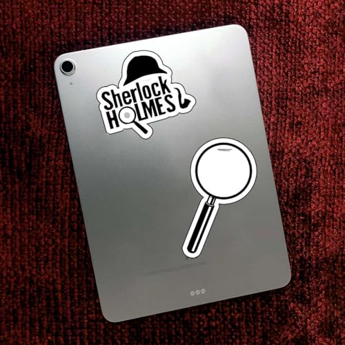 Image of Zesta Aesthetic Stickers for Laptop /Waterproof Anime Decal for Books /Vinyl Sticker for Fridge /Easy to Use Korean Car Sticker Kawaii Cute Stickers (Sherlock)