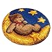 DIY Cushion Carpet Floor Mat Latch Hook Rug Kits Seat Cover Hand Craft Round Crocheting Needlework Baby Kids Parents Gift 50x50cm