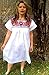 Traditional Mexican Dress for Women Plus Size Puebla Mexican Dresses Embroidered