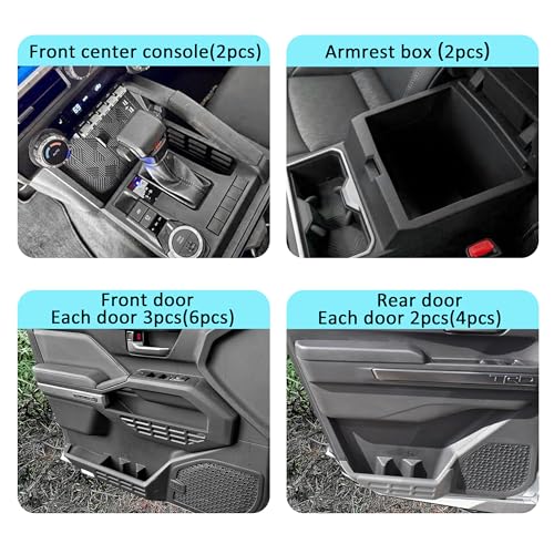 Protectores para portavasos Toyota Tacoma 2024-2026 14 piezas miniatura 3