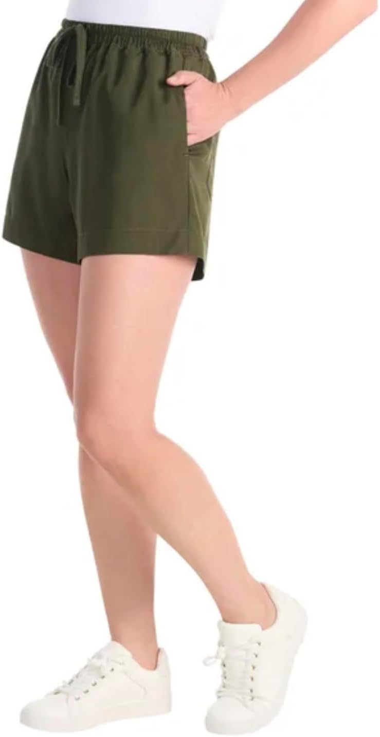 Hilary Radley Women's Pull-On Tencel Short with Pockets