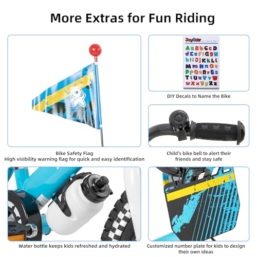 image for JOYSTAR Little Rock 16 Inch Kids Bike for 4 5 6 7 Years Boys with Hand