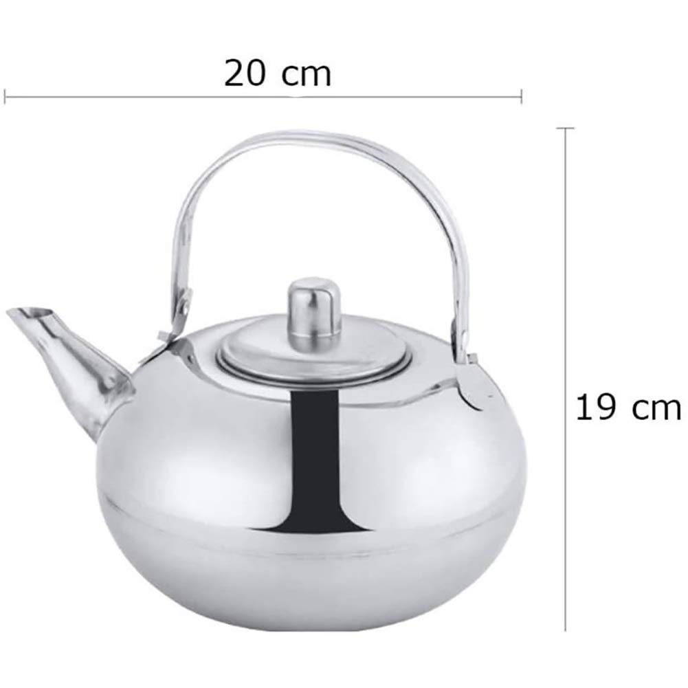 Teiere per fornello Bollitore fischiante per Hotel, ristoranti, Forniture per Cucina Teiere (B 20 cm)