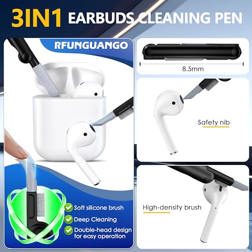 Image of RFUNGUANGO AirPods 2 Case with Lock Magnetic Lid, Snow Camouflage