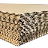 Flipside Products 32' x 40' Kraft Two Sided (C-Flute) Corrugated...