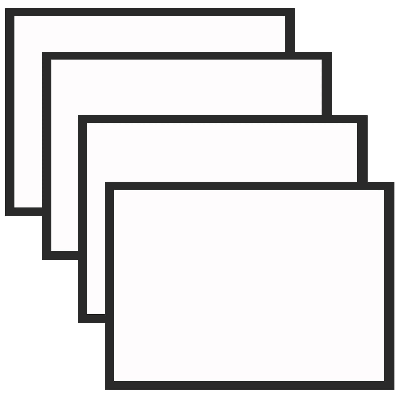 Ramki magnetyczne, 4 sztuki czarnego, samoprzylepnego plakatu z PVC 30x40 cm