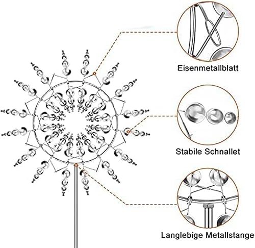 Generic Unique And Magical Metal Windmill - 3D Wind Kinetic Sculpture thumb #1