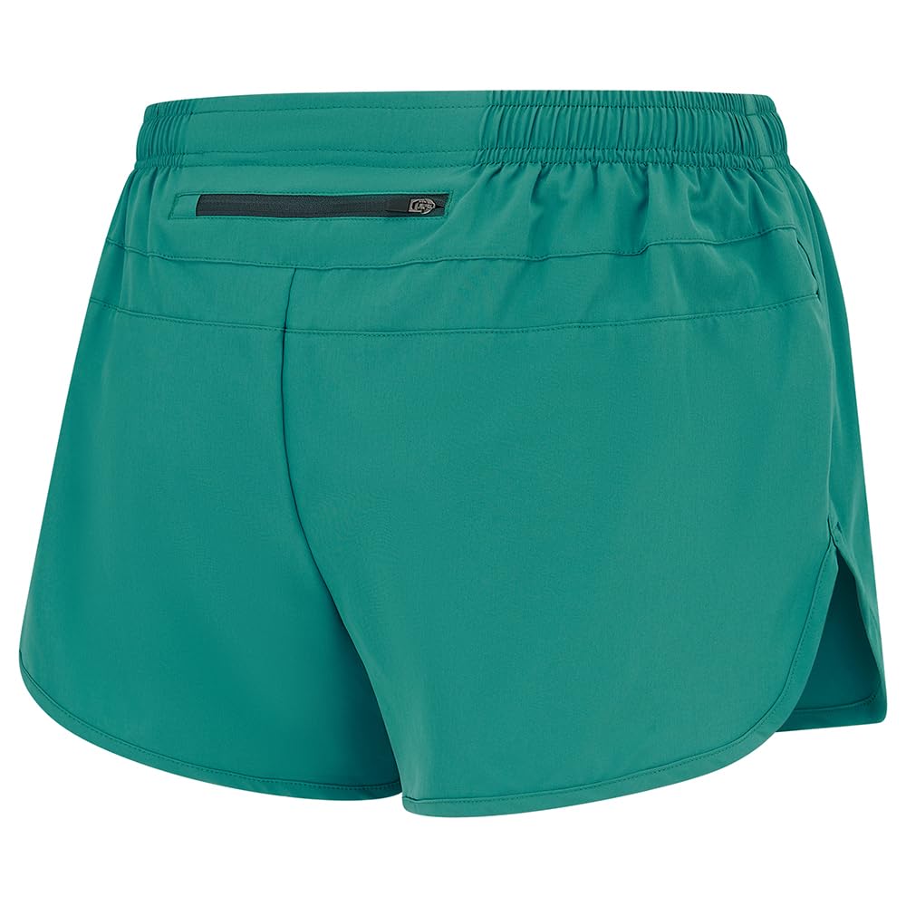 Time To Run Pantaloncini da Corsa/Palestra/Allenamento da Uomo Men’s Split Pace Spirit con Fodera e Tasca con Cerniera