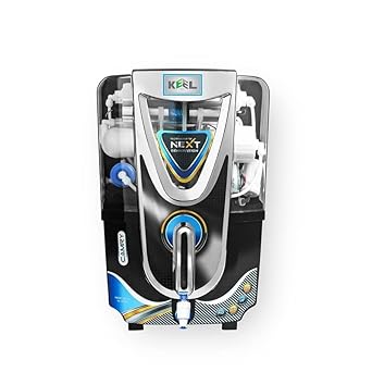 Keel BLACK CAMRY 10L RO+UV+TDS+ 14 Layer Waterpurification Advance Technology Electric Water Purifier (1 Year Warranty On Pump & SMPS) (BLACK CAMRY 10L)