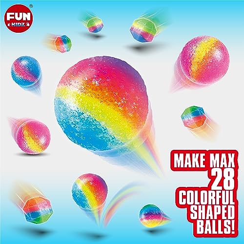 Big Bouncy Ball Kit, FunKidz Kids DIY Ultimate Magic Bouncy Ball Making Kit Science Craft Projects Birthday Party Activity for Boys Girls Ages 6-12 Includes Tennis Size Ball Model - Thumbnail 4