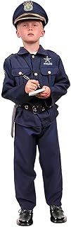 Kangaroo Police Costume Kids, Police Hat, Shirt, Pants, Belt, Holster & Whistle, Kids Police Costume for Girls & Boys