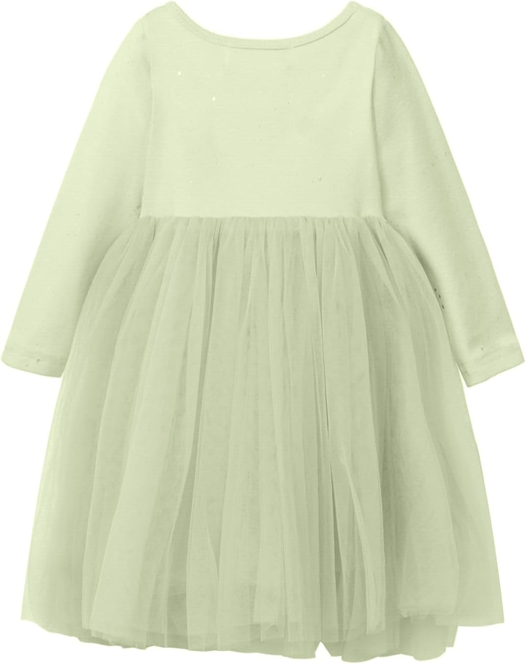 LittleSpring Girls Dresses Sparkly Tutu Party Princess Long Sleeve Crewneck - Image 2