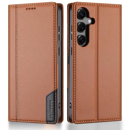 Étui pour Samsung Galaxy A05 4G marron avec fermeture magnétique et fonction portefeuille