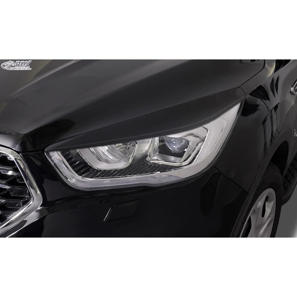 Alerones de Faros Delanteros RDX compatibles con Ford Kuga II (DM2) Facelift 2016-2019 (ABS)