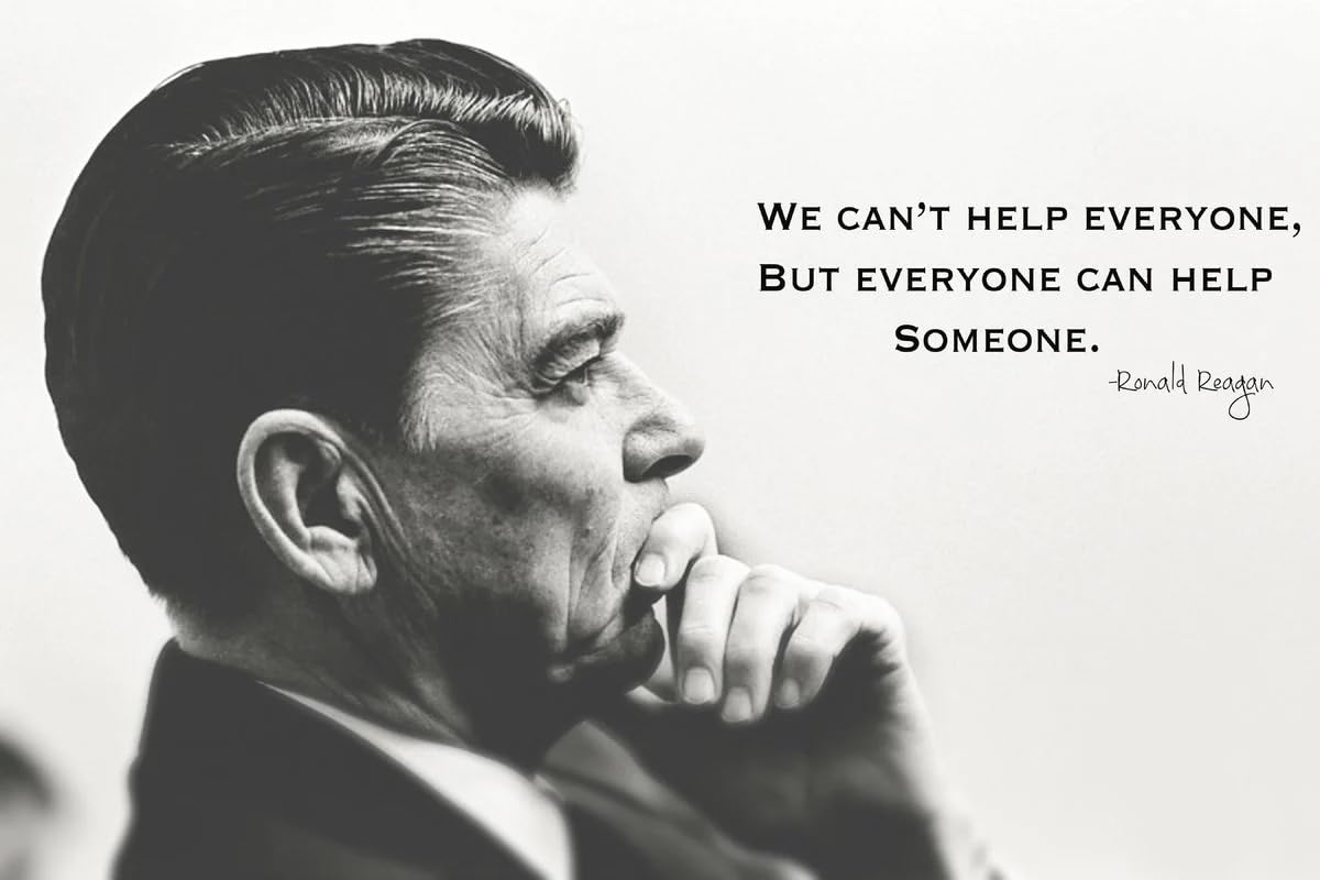 BUY ART FOR LESS Officially Licensed We Cant Help everyone, but Everyone Can Help Someone Wrapped Canvas Wall Art Decor - 24 x 18 Inch