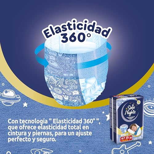 Miniatura 2 de Babylino Safe Nights Boy, Braguita De Noche Absorbente Para Niños De 4-7 Años 17-30 Kg , 14 Unidades