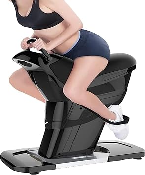 Electric Simulation Horse Riding Machine Efficient Aerobic Training Equipment Fitness Equipment 20-Speed Adjustment,Black