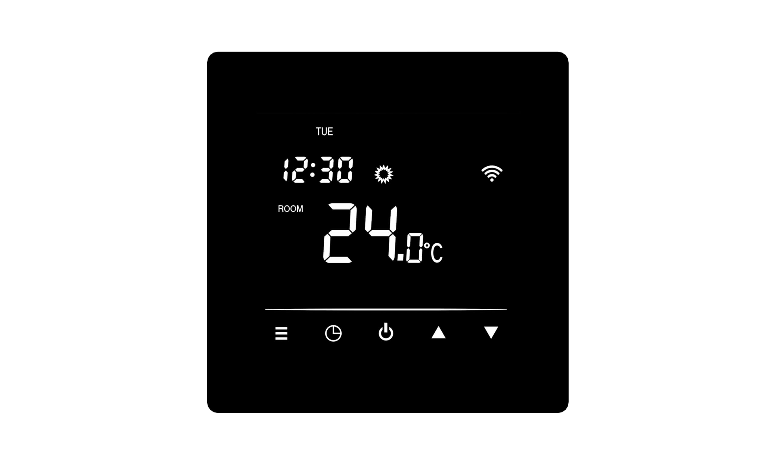 Calefacción eléctrica por suelo radiante (3 m², 150 W/m², aluminio + termostato), color negro