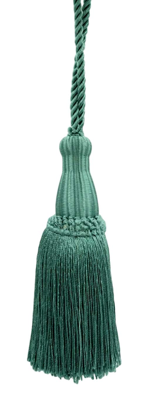 Decorative 14cm Key Tassel, Teal Blue, Style# KTC055 Color: Light Peacock Blue - 9620