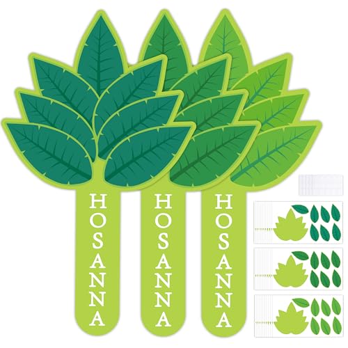 Yopyame Easter Palm Sunday Crafts - 41pcs Holy Week Large Palm Leaves DIY Craft Activities Kit for Kid Adult Easter Palms Activities for Sunday School Holy Week Church Activities Religiou Party Family