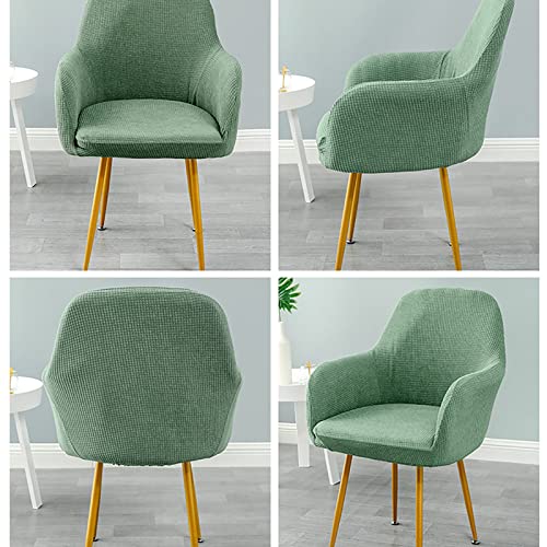 Zsdcgc Curved Back Accent Chair Covers, 2Pcs Modern Bar Stools Covers Wing Back Chair Protector With Elastic Bottom, Machine Washable (Color : Black) #TOP5