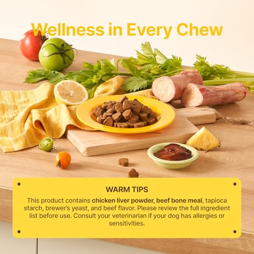 PENPEN Probiotics for Dogs, Dogs Probiotics for Digestive Health, Multi-Probiotic and Enzyme Blend Promote Gut Health & Immune Support, Eases Sensitive Stomachs - Beef Flavor, 180 Soft Chews — view 3