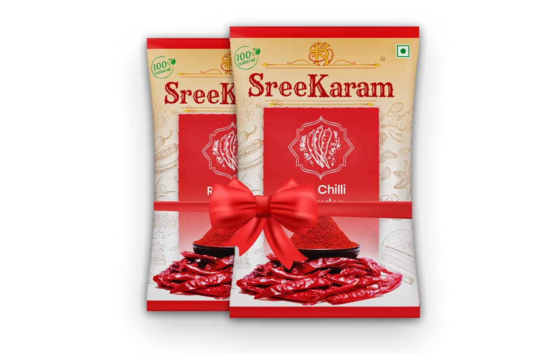 SREEKARAM RED CHILLI POWDER (1kg) - Pack of 2 (2 x 0.5kg) (B09B9V17QJ) Amazon Price History, Amazon Price Tracker