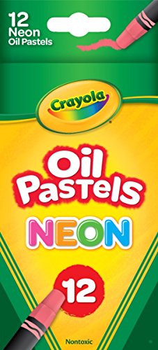 Pastels à l'huile fluo Crayola 12 craies grasses lumineuses effet neon 1587143
