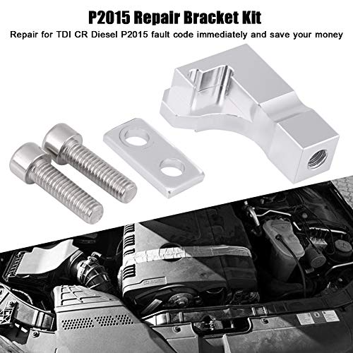 Image of Car P2015 Repair Bracket, Car Intake Manifold P2015 Repair Bracket Kit 03L129711E for Seat 2.0 TDI CR (Silver)