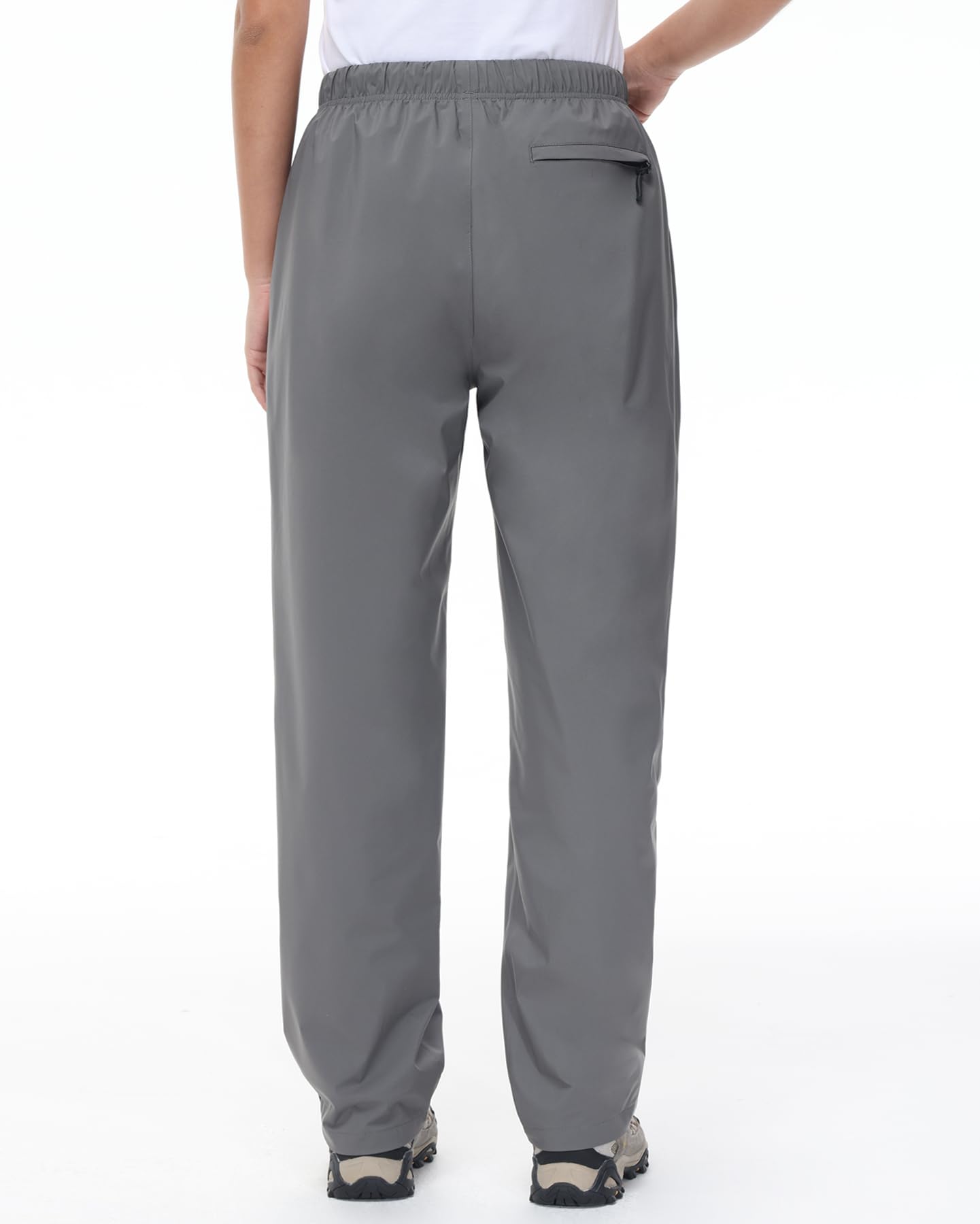 MOCOLY Reflektierende Fahrrad Regenhose Damen Überziehhose wasserdichte Matschhose Leichte Atmungsaktive Wanderhose Wasserdicht Hose für Outdoor Trekking und zum Angeln