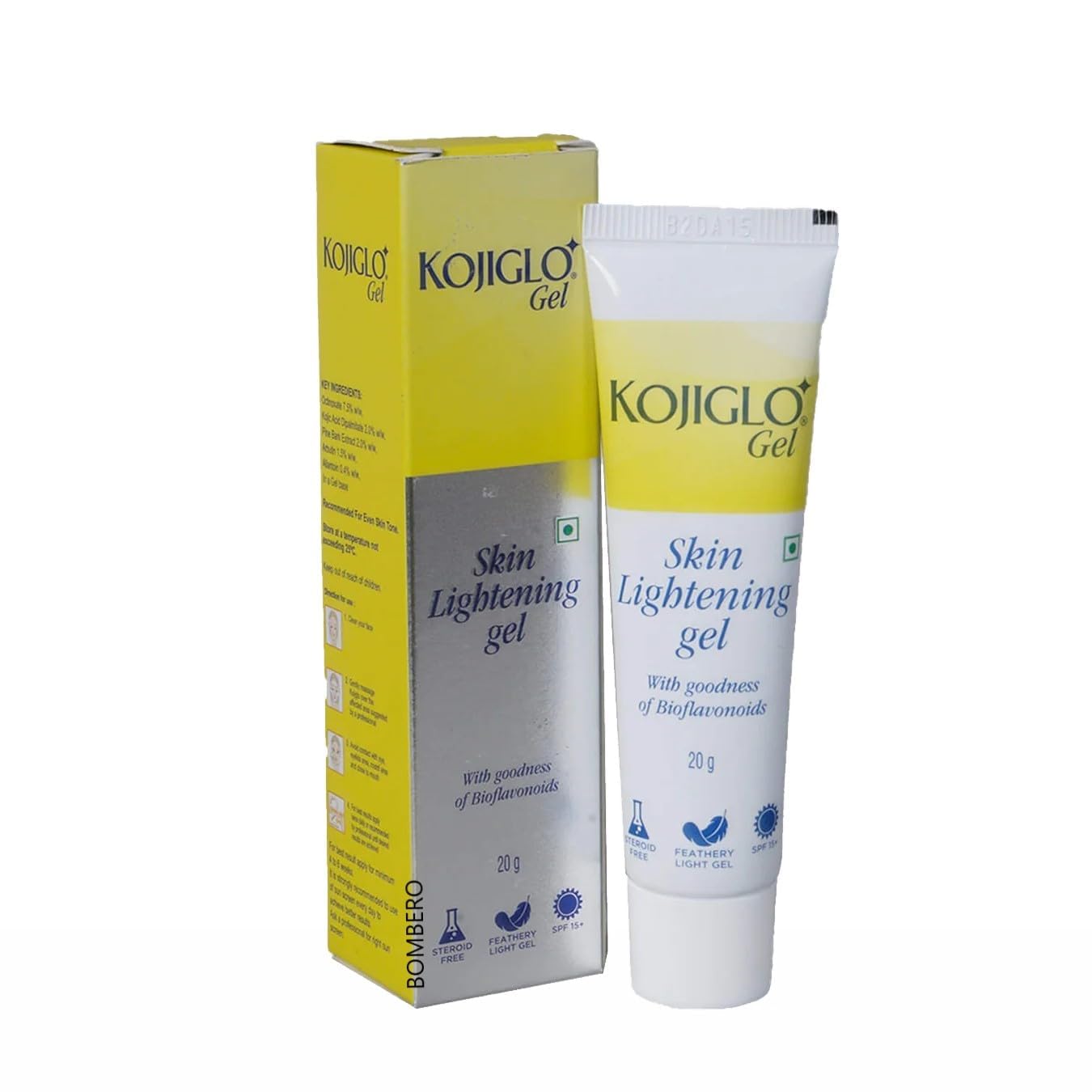 Mg glow Koji- glo Skin Lightening Gel 20g Steroid Free, Non Greasy (For External Use Only)