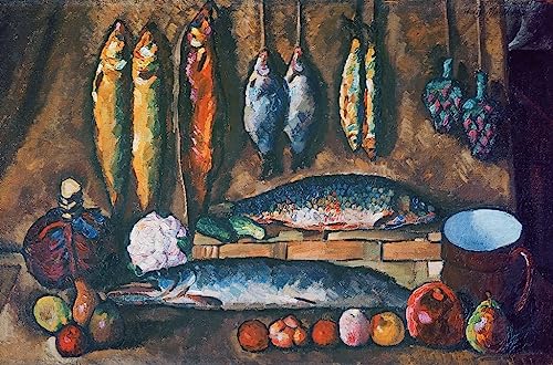 Nature morte par Ilya Ivanovich Mashkov poster toile émouvante