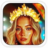 Yean Light Up Fairy Queen Crown Leaf Gold Led Headpiece Headband for Women