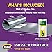 Gila Privacy Black Static Cling Residential DIY Window Film No Glue No Adhesive 3ft x 6.5ft (36in x 78in) - PB78