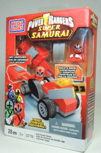 Mega Bloks Power Rangers Samurai Red Pocket Racer #TOP7
