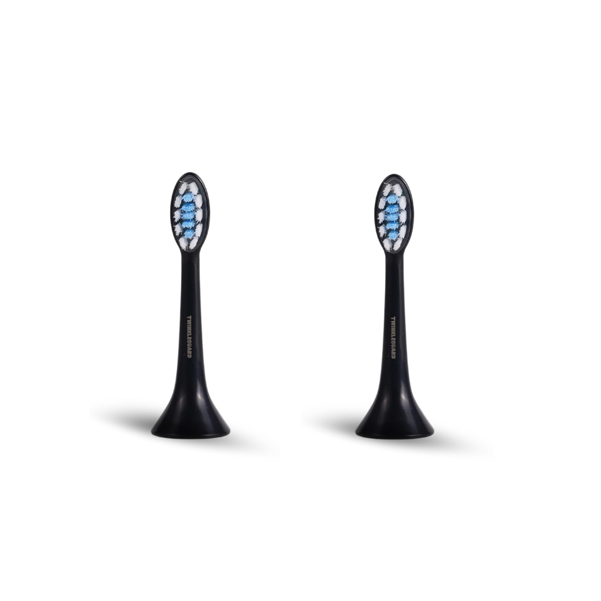 TWINKLEGUARD Electric Toothbrush Replacement Heads, Black 2 Count (Pack of 1)