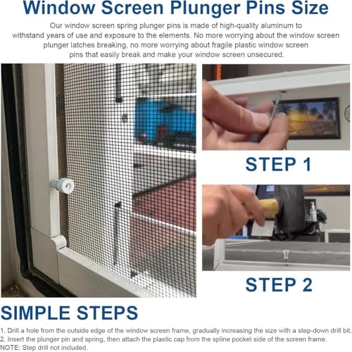 Evite mosquiteros sueltos con pestillos de émbolo para ventanas de aluminio 3