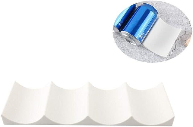 Wine Rack - European Style Plastic Wine Bottle Holder Stand Display Stacking Mat for Kitchen Fridge Countertops(Milky White)