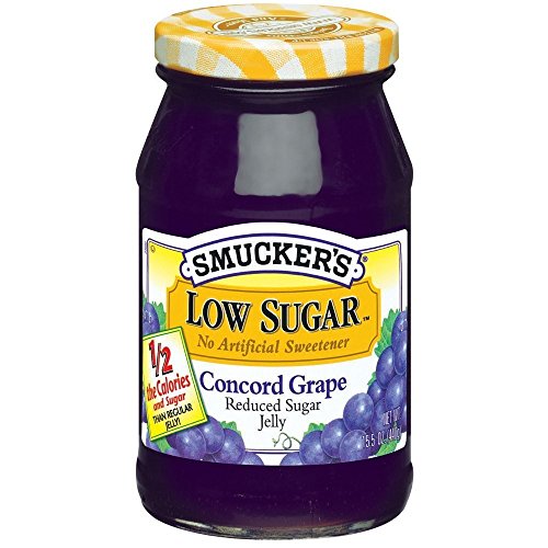 Smucker s Low Sugar Concord Grape Jelly 15.5oz Jars (Pack of 3)