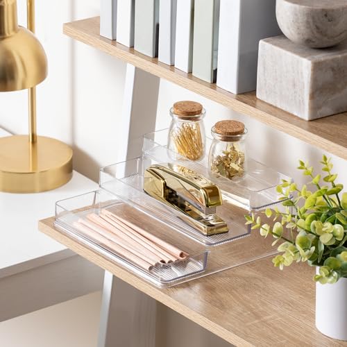 iDesign 3-Tier Spice Rack Organizer for Cabinets, Pantry or Countertop, Set of 2, Clear, Made in USA by iDesign - Image 6