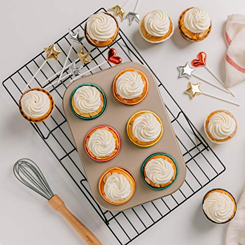 Katbite Parchment Cupcake Liners Standard Size 150Pcs, Christmas Cupcake Liners, Muffin Baking Liners, Heavy Duty Greaseproof Wrappers For Bakery, Birthday Party #TOP4