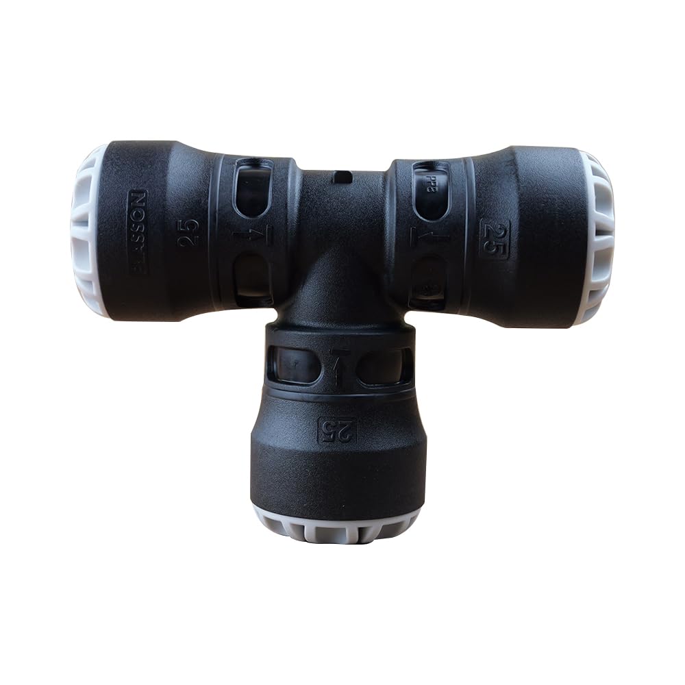 MDPE Pipe Fitting Push-Fit Tee 90 25mm