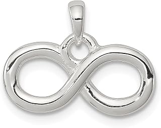 Colar de prata esterlina 925 símbolo do infinito pingente colar joias finas para mulheres presentes para ela, Prata esterlina