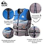 QUIKSILVER Men's Life Vest, USCG and Transport Canada Approved Type III PFD, Evoprene CGA Personal Flotation Device for Jet Skiing Wakeboarding Rafting Sailing Surfing Boating - Image 4