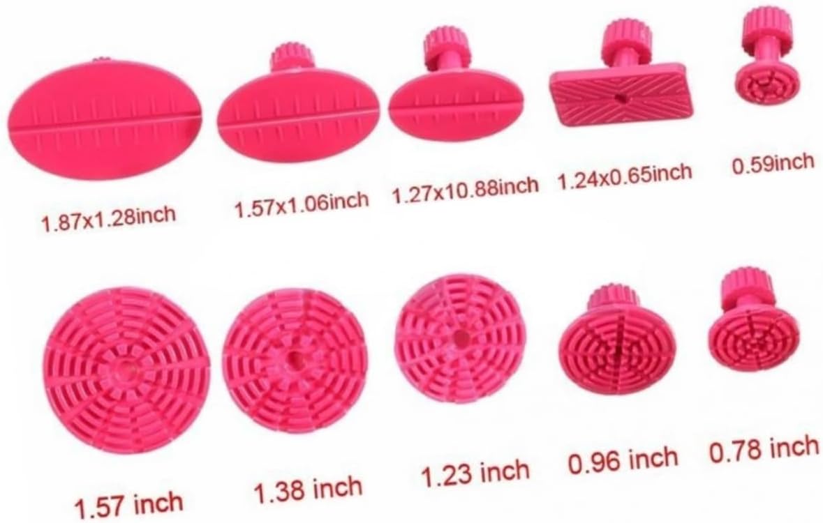 Luxshiny Auto Body Repair Tools 120pcs Rubber Gaskets Dent Repair Kit Paintless Dent Puller Tool