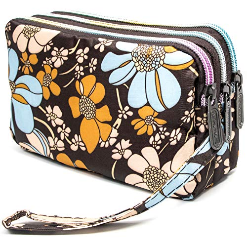 Image of BIAOTIE Large Capacity Wristlet Wallet - Women Printed Nylon Waterproof Handbag Clutch Purse